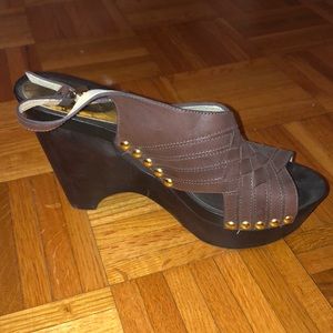 Michael Kors brown wedges